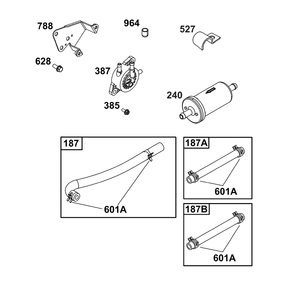 Fuel Supply Group Diagram and Parts List for 305777-0112-B5 200000 - 399999 Briggs and Stratton Engine